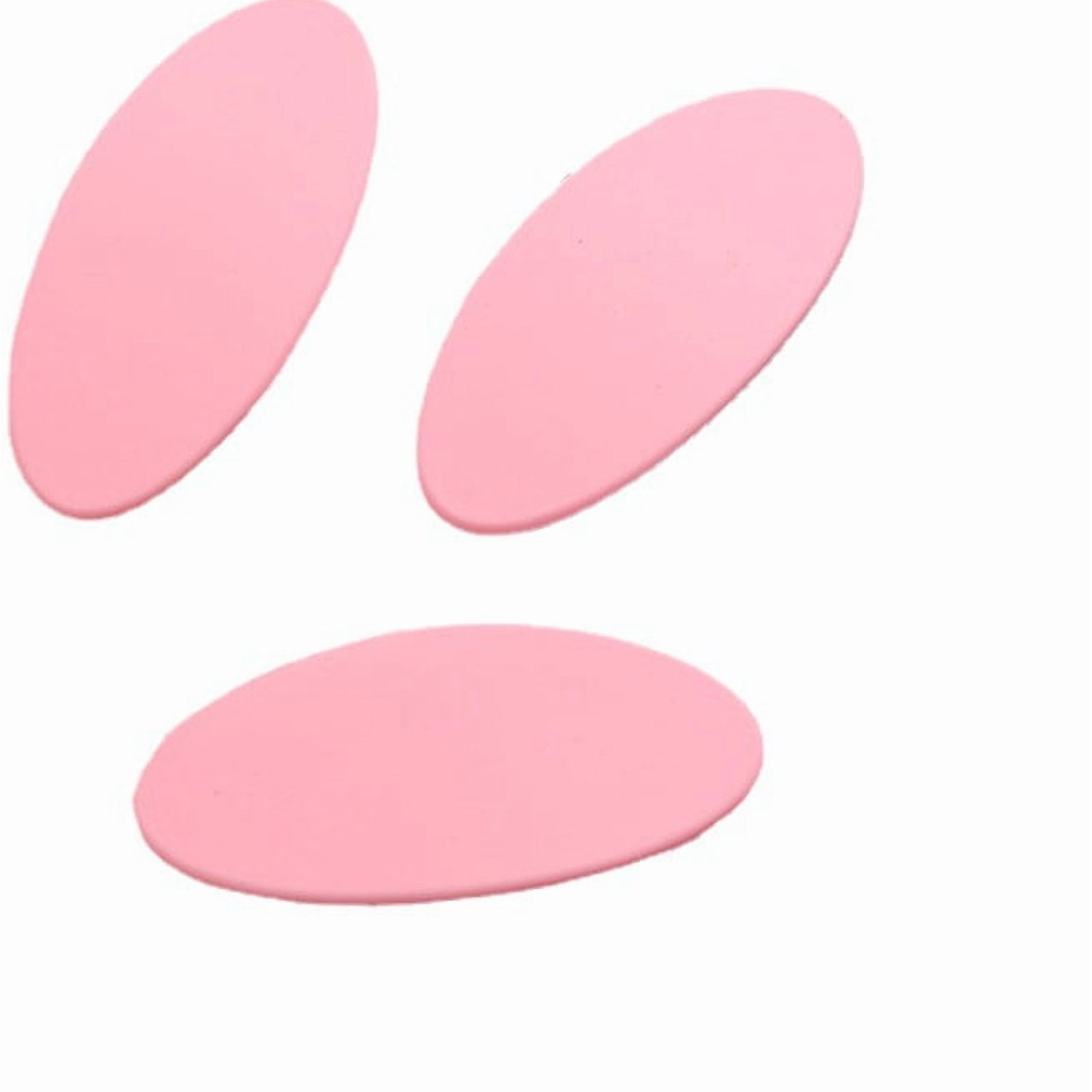 50pcs Frosted Plastic Snap Hair Clips with Metal Clip for Women and Oval Mixed color 56x26mm