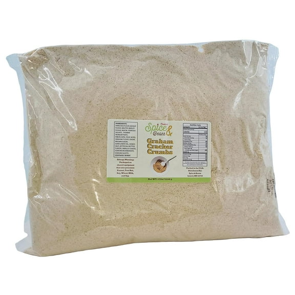 Graham Cracker Crumbs, Bulk Pack 5lb - By Dasher's Spice & Beans