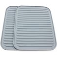 thumbnail image 2 of Juego de almohadillas de aislamiento de silicona rectangulares de dos piezas (gris claro) Ormromra HMHZ086-5, 2 of 2