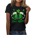 thumbnail image 3 of JURANMO St. Patrick's Day Shirts for Women 2025 Summer Fashion Irish Shirt Cute Gnomes Printed Shamrock Graphic Tees Vacation Tops Black S Ofertas Flash, 3 of 6