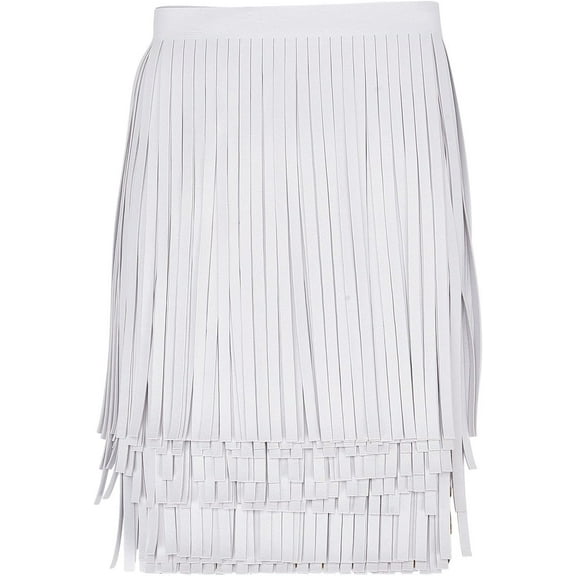 3 Yards Leather Fringe Trim 7.8~9.8 Inch PU Leather Tassels White Tassel Trim DIY Dance Skirt Tassel Fringe Wrap Cover