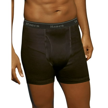 Hanes Ultimate Men's TAGLESS® No Ride Up Boxer Briefs with Comfort Flex® Waistband 5-Pack -