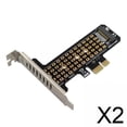 thumbnail image 1 of Adaptador 2xM.2 SSD A PCIe X1 Tarjeta De Expansión De Alta Velocidad PCIe4.0 De Media Altura, 1 of 8