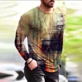 thumbnail image 2 of Sudadera ajustada con estampado de letras para hombre, nueva camiseta para hombre, moda Harajuku de alta calidad, estética de una pieza, emo, XL, 2 of 5