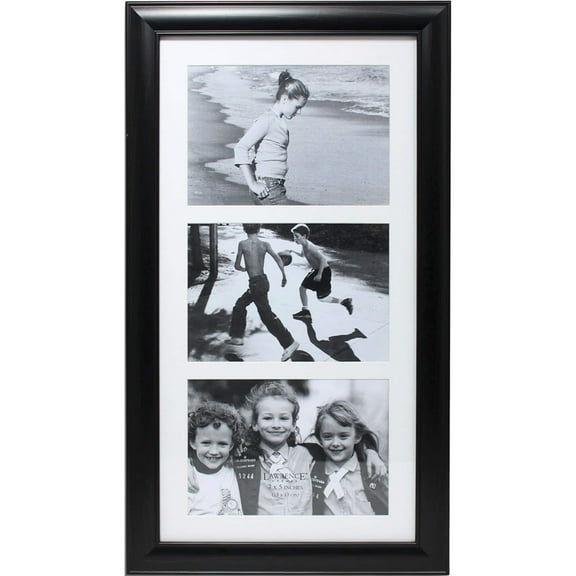 Fashion Black Collage Frame - Three Opening 5X7 Gallery (11 X 18.5) Made In China gm14226