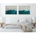 thumbnail image 6 of Kate and Laurel Sylvie Waves Crashing on the Beach 1 and 2 Framed Canvas Wall Art Set by The Creative Bunch Studio, 2 Piece Set 28x38 White, Tropical Ocean Beach Art for Wall, 6 of 6