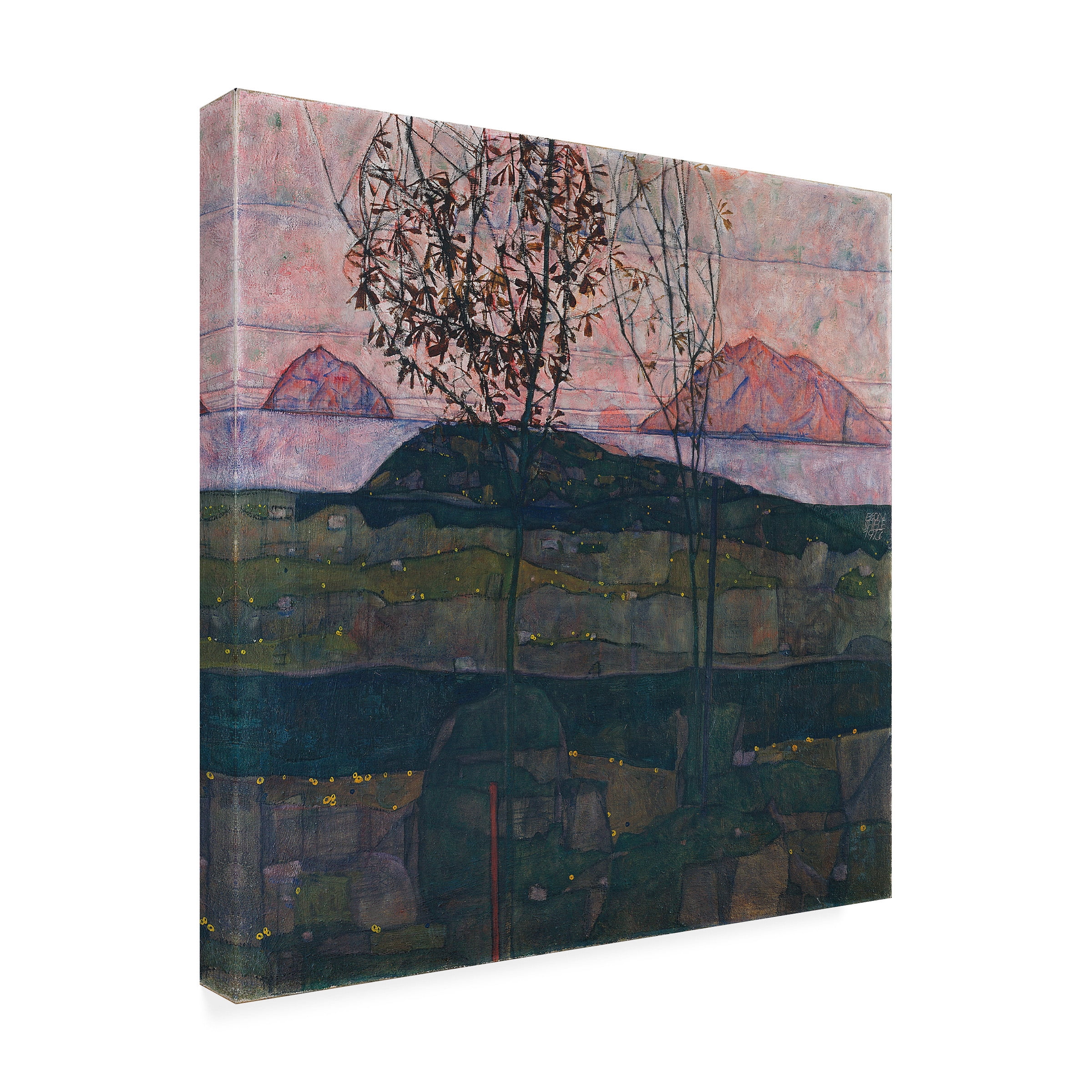 Egon Schiele 'Setting Sun' Canvas Art