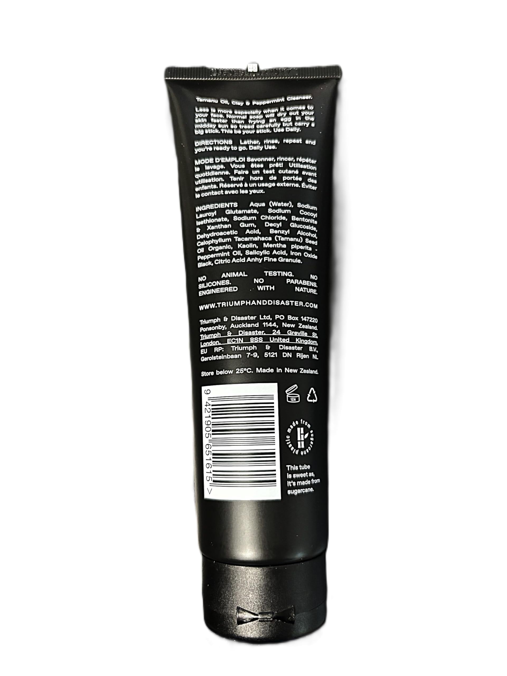 TRIUMPH & DISASTER | Ritual Face Cleanser | Gentle Face Wash for Sensitive, Acne Prone Skin, for Men 5.07 oz
