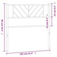 thumbnail image 2 of vidaXL Headboard Metal Bed Header with Back Support for Bedroom Furniture, 2 of 4