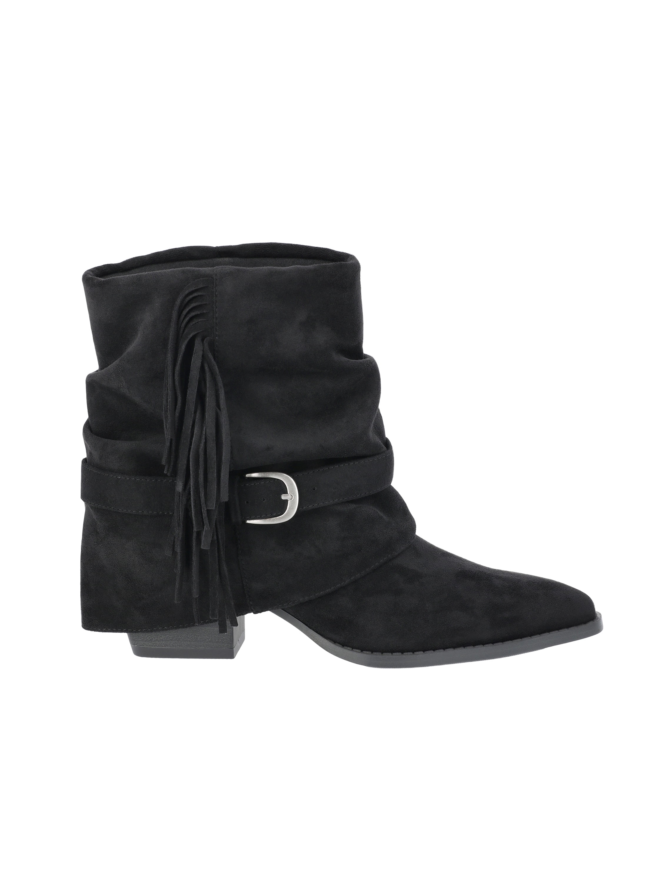 Time and Tru Women's Foldover Slouch Boots with Fringe