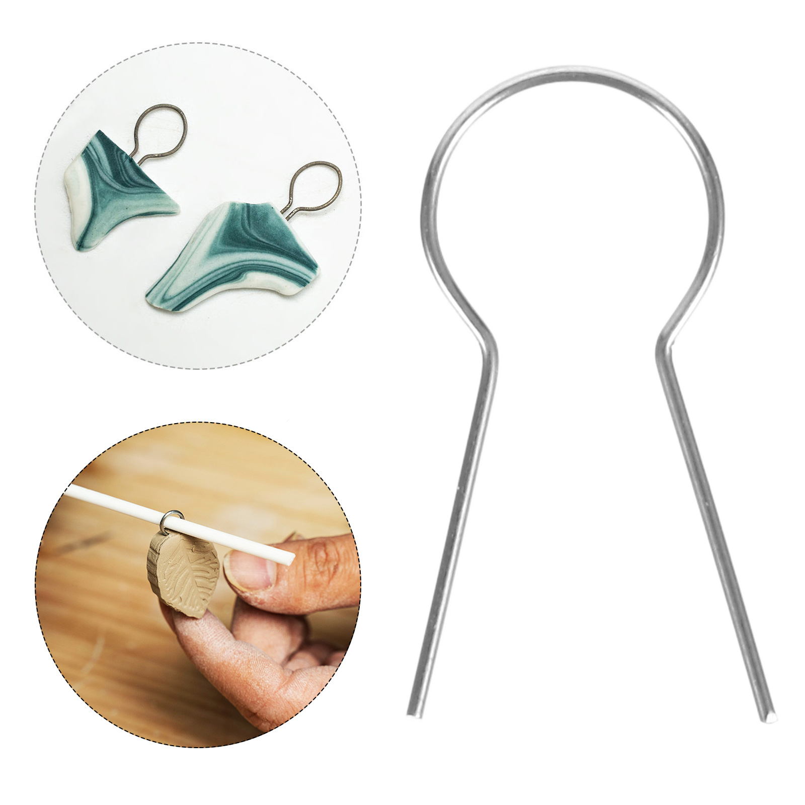 FRCOLOR 200 pcs  R-Type Burn Needles for Pottery  High-Temperature Kiln Accessories  Hanging Kiln Needle Ceramic Jewelry Hanging Burning Pin Hanging Burning Tool