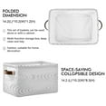 thumbnail image 3 of IAUYY Set of 2 Storage Cubes with Handles-Not Prone to Deformation Canvas Storage Baskets for Bedroom Closet Living Room Decorative Storage Baskets No Decorative Elements, 3 of 9