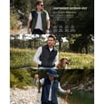 thumbnail image 3 of Men Vests Lightweight Golf Vest Windproof Sleeveless Casual Jacket Outerwear for Travel Sport Pocket, 3 of 8