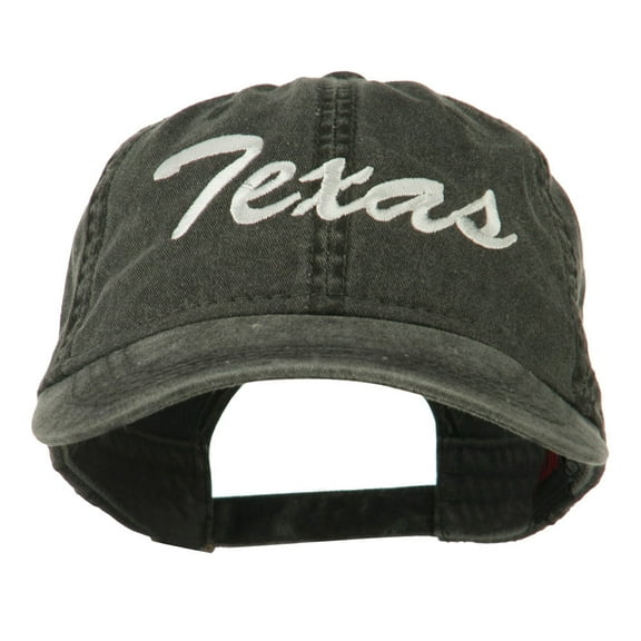 US Mid State Texas Embroidered Washed Cap - Black OSFM