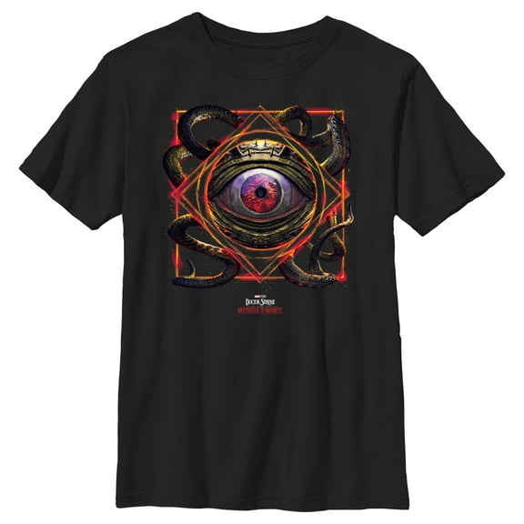 Boy's Marvel Doctor Strange in the Multiverse of Madness Gargantos Sealed  Graphic Tee Black Large