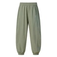 thumbnail image 2 of Ruyang Boys Girls Baggy Jogger Pants Casual Elastic Waist Straight Wide Leg Open Bottom Breathable Athletic Joggers Sweat Track Pant, 2 of 4
