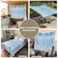thumbnail image 6 of Light Blue Large Tapestry for Bedroom Wall Hanging Tapestry, Modern Abstract Art Ombre Striped Ceiling Backdrop Tapestries Poster Blanket Wall Decor for Teens Room Living Room Dorm 85" x 90", 6 of 8
