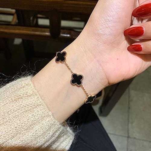 Bracelet Trefle Feuilles Femme Parure Bijoux Trèfle Feuilles