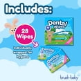 thumbnail image 5 of Brush-Baby Dental Wipes, Biodegradable Baby Gum and Tooth Wipes for Newborns and Toddlers, Pack of 28, 5 of 7