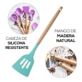 thumbnail image 5 of Juego de Utensilios de Cocina | Kit 12 Piezas de Cocina | Set de Instrumentos de Silicona | Mango de Madera Resistentes | Herramientas de Cocina Multifuncionales, 5 of 5
