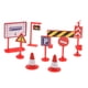 thumbnail image 1 of 9/28 Unids Señales de Tráfico y Semáforos Barricadas de Modelismo Ferroviario Juguete Educativo para Niños, 1 of 7