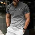 thumbnail image 6 of Men's Spring And Summer New Top Short Sleeve Gradual Change Youth Sunshine Fashion Loose Comfortable High Quality Polo Shirt, 6 of 6