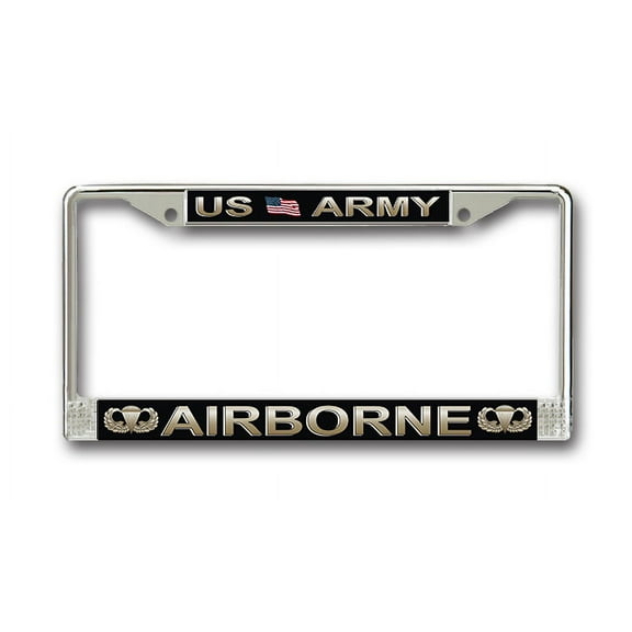 Army Airborne Parachutist License Plate Frame