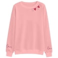 thumbnail image 4 of Sweatshirts for Women Crewneck Long Sleeve Pullover Top Valentine's Day Hearts Printed Hoodless Casual Hooded, 4 of 5