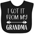 thumbnail image 3 of Inktastic I Got It from My Grandma Boys or Girls Baby Bib, 3 of 4