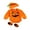 Orange, variant on Newborn Baby Boy Girl Halloween Outfits Pumpkin Face Sweartshirt Bubble Romper + Hat＋Shoes Infant Fall Clothes