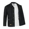 thumbnail image 2 of KaLI_store Denim Jacket Men Men's Classic Denim Jacket Casual Distressed Ripped Jean Jacket Black,L, 2 of 4