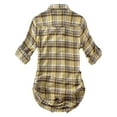 thumbnail image 5 of Matchstick Women Long Sleeve Flannel Plaid Checked Shirt (XS-XXL), 5 of 6