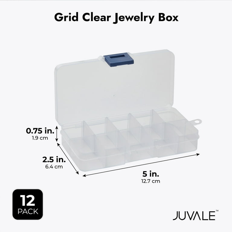 MFDSJ 12Pcs Mini Plastic Storage Containers Box with Lid, 3.5x2.4 Inches  Clear Rectangle Box for Collecting Small Items, Beads, Game Pieces,  Business