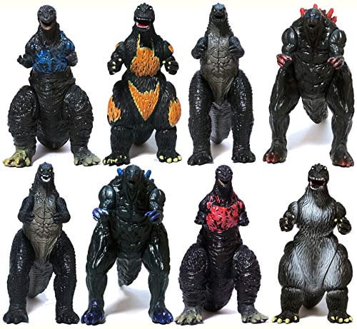 EZFun Set of 8 Godzilla Toys Movable Joint Birthday Kids 2019 Action ...