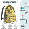 thumbnail image 5 of Police and Sheriff Yellow Pattern Backpack for School, Cute School Bag with Adjustable Shoulder Straps and Padded Back, 16.9"x12.6"x5.9", 5 of 5