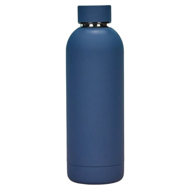 Billuyoard Taza térmica de doble capa de acero inoxidable de 500ML, termo al vacío para té, a prueba de fugas, para deportes al aire libre, Suministros térmicos Azul 500 ml (73*224 mm)