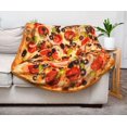 thumbnail image 3 of Manta polar Toynk Supreme Pizza de 150 cm de diámetro, 3 of 7