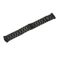 thumbnail image 3 of Metal Watch Strap, Delicated 20mm Double Button Watch Strap  For Work Silver,Black, 3 of 8