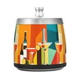 thumbnail image 7 of Yayeee Ashtray with Lid for Cigarette Smokeless Stainless Steel Home Ash Holder, Colorful Cocktails, 7 of 7