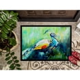 thumbnail image 3 of Carolines Treasures MW1160JMAT Proud Peacock Green Door Mat Indoor Rug or Outdoor Welcome Mat 24x36 Doormat  24H X 36W, 3 of 4