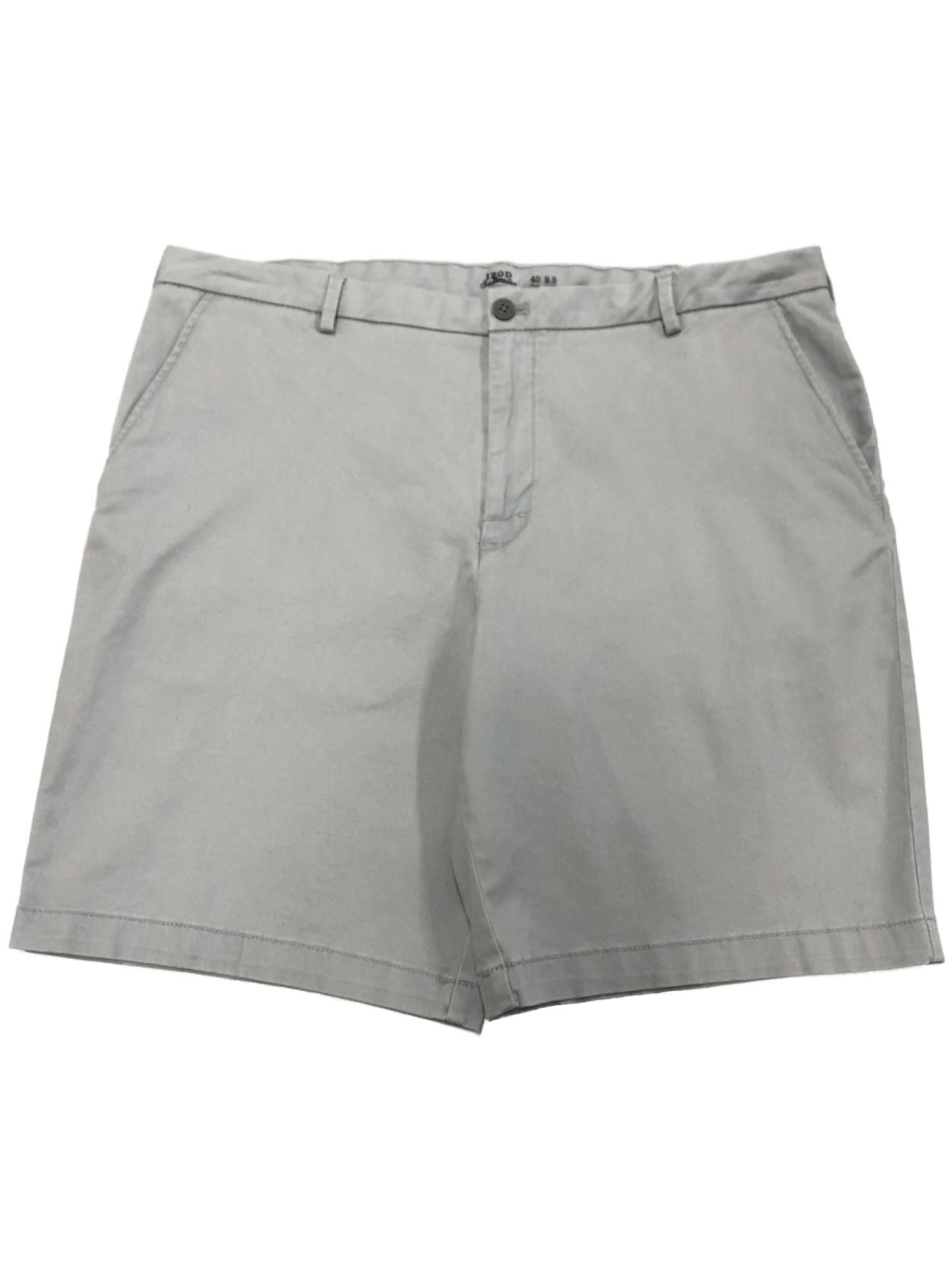 Izod Mens Gray Khaki Saltwater Relaxed 