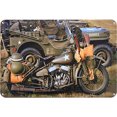 thumbnail image 1 of Placa Metal Vintage Moto Pintura Hierro Rectangular Arte Pared Del 40x30cm, 1 of 9