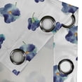 thumbnail image 4 of Ambesonne Floral Grommet Curtain, Watercolor Violet Blooms, 50" x 120", Turquoise Navy Blue, 4 of 6