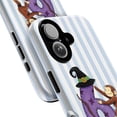 thumbnail image 2 of Halloween Curious Monkey Number 6 Phone Case, Cute Cartoon Animal with Witch Hat & Broom, Fun Striped Birthday Protective Cover for iPhone 17 16 15 14 13 12 11 Pro Plus Mini, 2 of 6