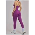 thumbnail image 7 of PISONIC Workout Sets for Women 3 Piece Long Sleeve Zip Up Jacket, V-neck Cami Tank Top, High Waisted Leggings Gym Athletic Sets, 7 of 7