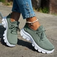 thumbnail image 5 of YOUYEDIAN Workout Orthopedic Shoes for Women - Slip-On Tennis & Running Sneakers Lightweight Breathable Non-Slip Gym Training Shoes (Green, 6.5 Wide（EU-37）), 5 of 8