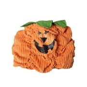Pet Dog Halloween Clothes Cute Devil Smiling Face Print Pumpkin Costume+Hat with Adjustable Strap Festival Party Cosplay Costume