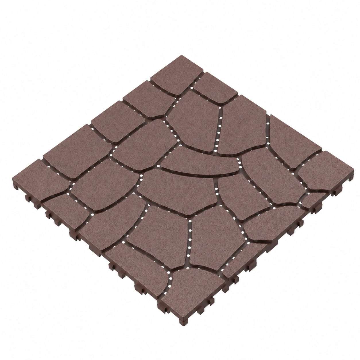 Interlocking Deck Tiles 12x12 Inch Outdoor Flooring, Waterproof PP Patio Floor Tiles DIY