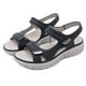 thumbnail image 5 of Sandalias para caminar para mujer Sandalias atléticas planas antideslizantes Sandalias con punta abierta para deportes, 5 of 9