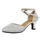 thumbnail image 4 of Zapatos de baile, zapatos de baile latino, zapatos de baile cuadrados para mujer, zapatos de baile social para adultos, zapatos de baile de fondo suave, 4 of 4